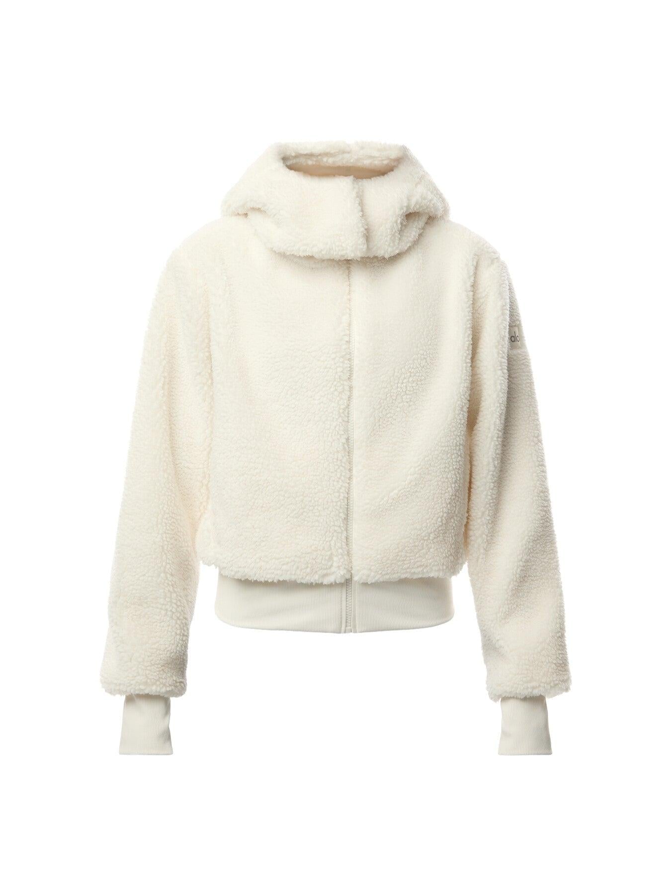 Alo Yoga Foxy Sherpa Jacket Ivory – Azza Exclusive
