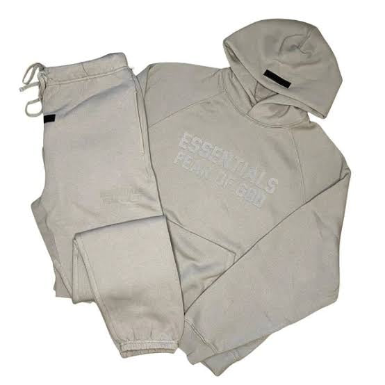 FEAR OF GOD ESSENTIALS SMOKE TRACKSUIT (SS23) – Azza Exclusive
