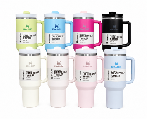2025 Autumn Large Capacity Water 40 Oz Cup Handle Straw Insulated Bottle Mug