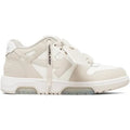 Off White Beige Leather Trainers - UK6 💥