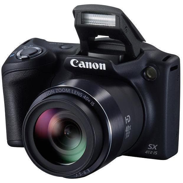 Canon PowerShot SX410 Is 20MP 40x Optical Zoom Digital Camera Black used 🏴
