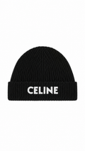 Celine Cashmere Embroidered Knit Beanie