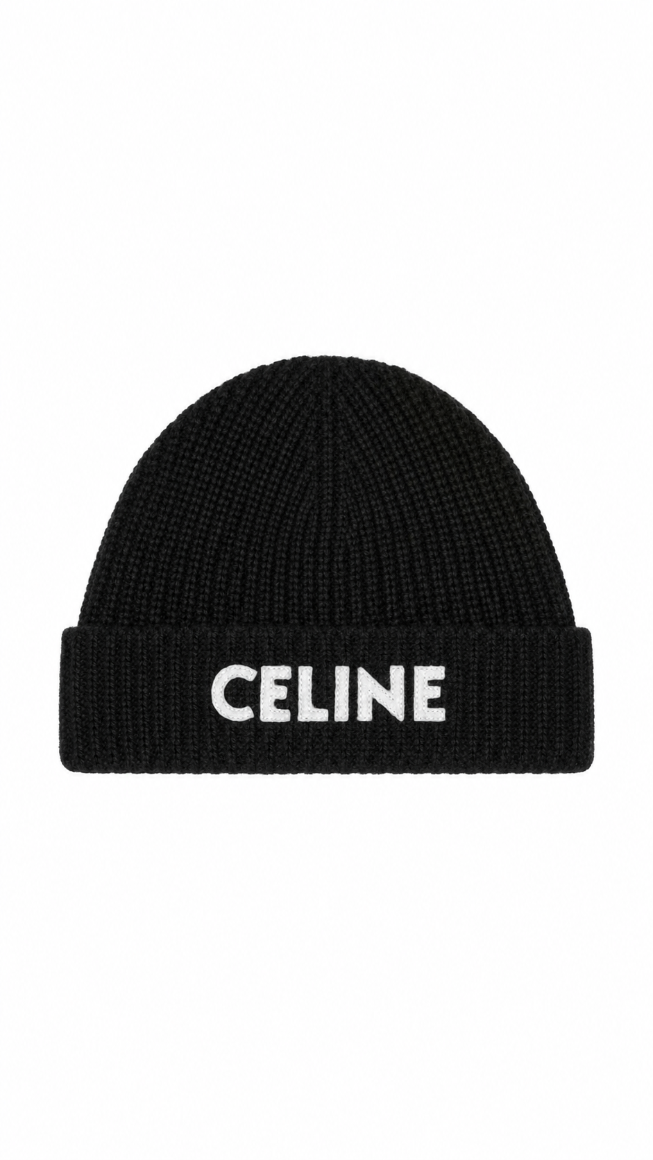 Celine Cashmere Embroidered Knit Beanie
