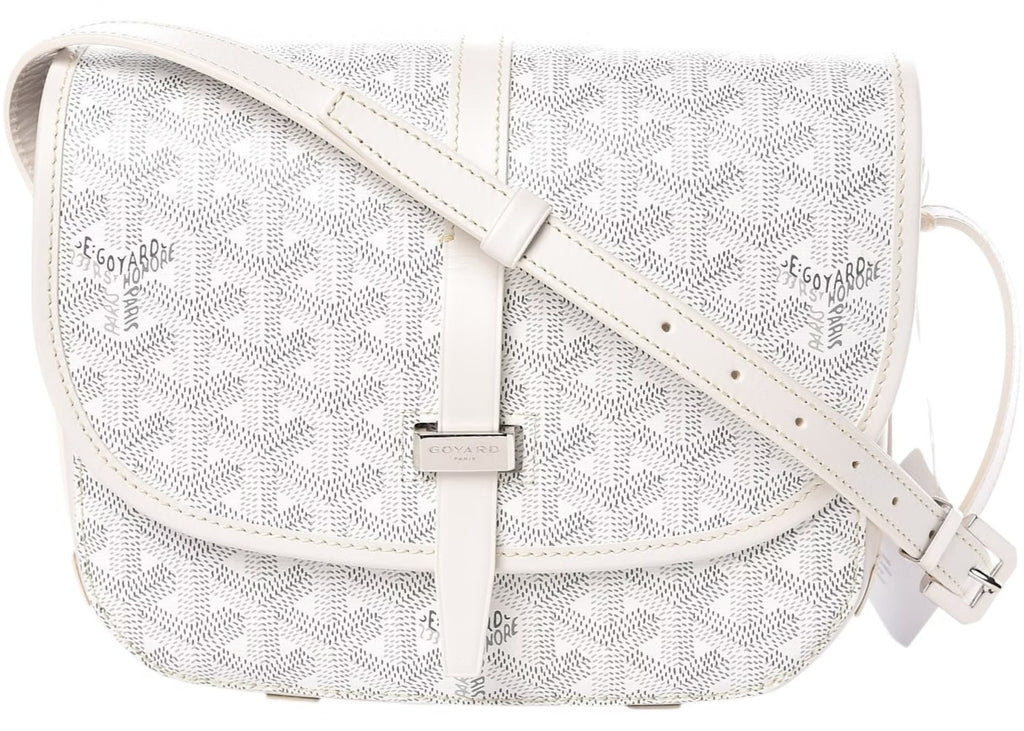 Goyard Belvedere PM White In
Canvas/Cowhide With Palladium-Tone