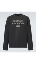 Acne Studios Logo Distressed Jersey “Black”
