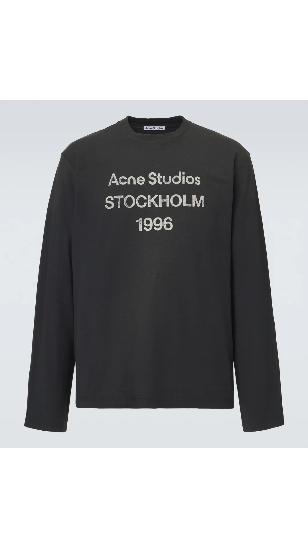 Acne Studios Logo Distressed Jersey “Black”