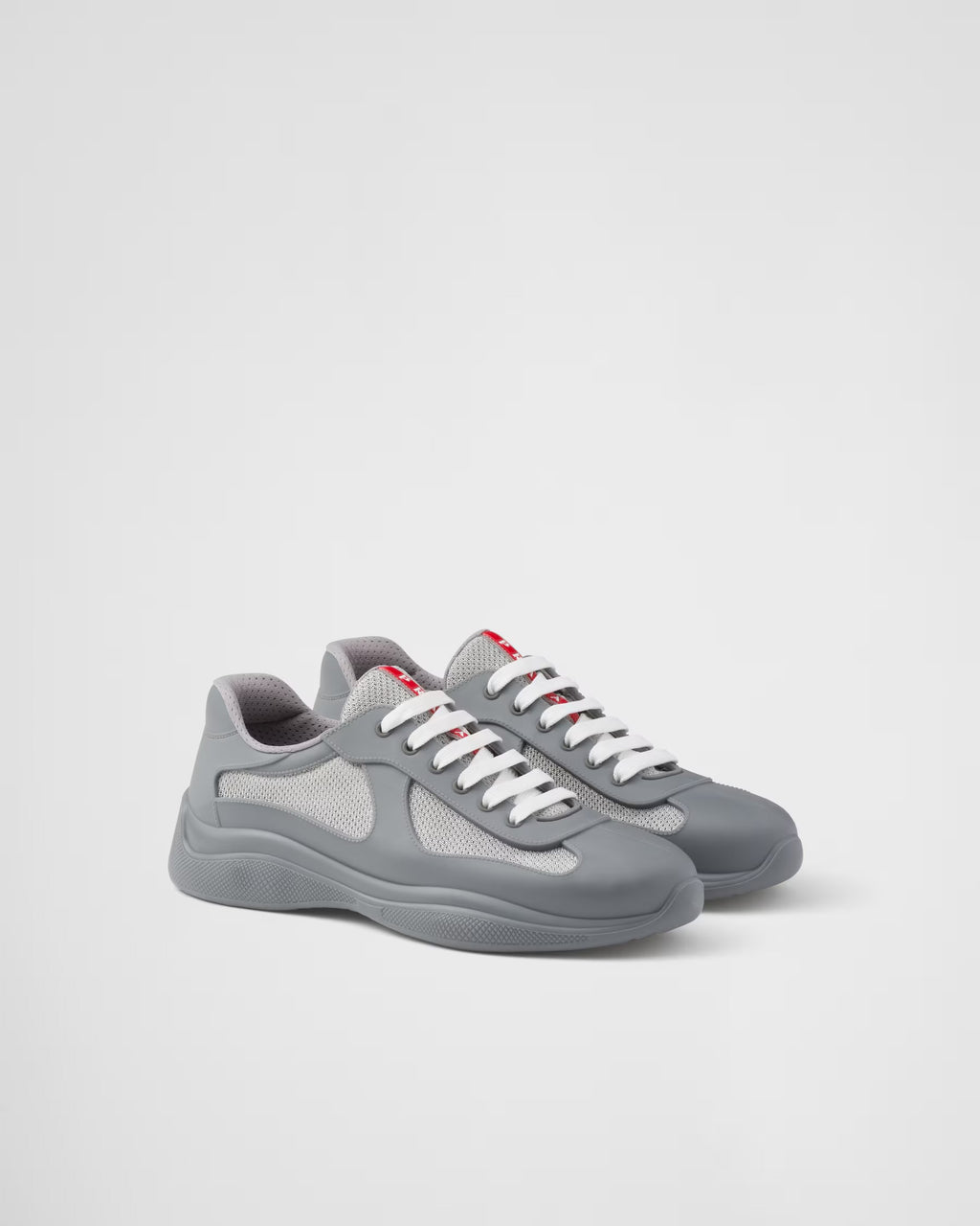 Prada America's Cup Soft rubber and bike fabric sneakers☑️