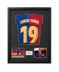 Framed Lamine Yamal Signed
Barcelona Shirt with COA proof