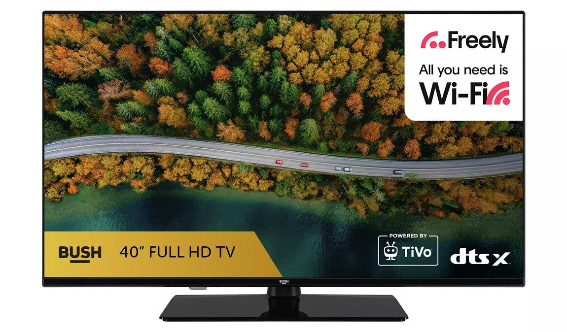 Bush 40 Inch TV SMART Freely TV 40FT25CB Full HD 1080p HDR10 TiVo LED TV - Like New