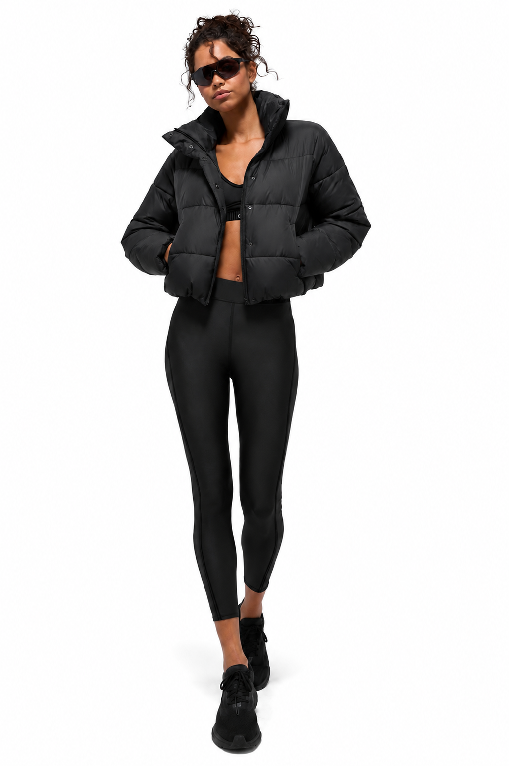ALO Gold Rush Puffer Jacket - Black