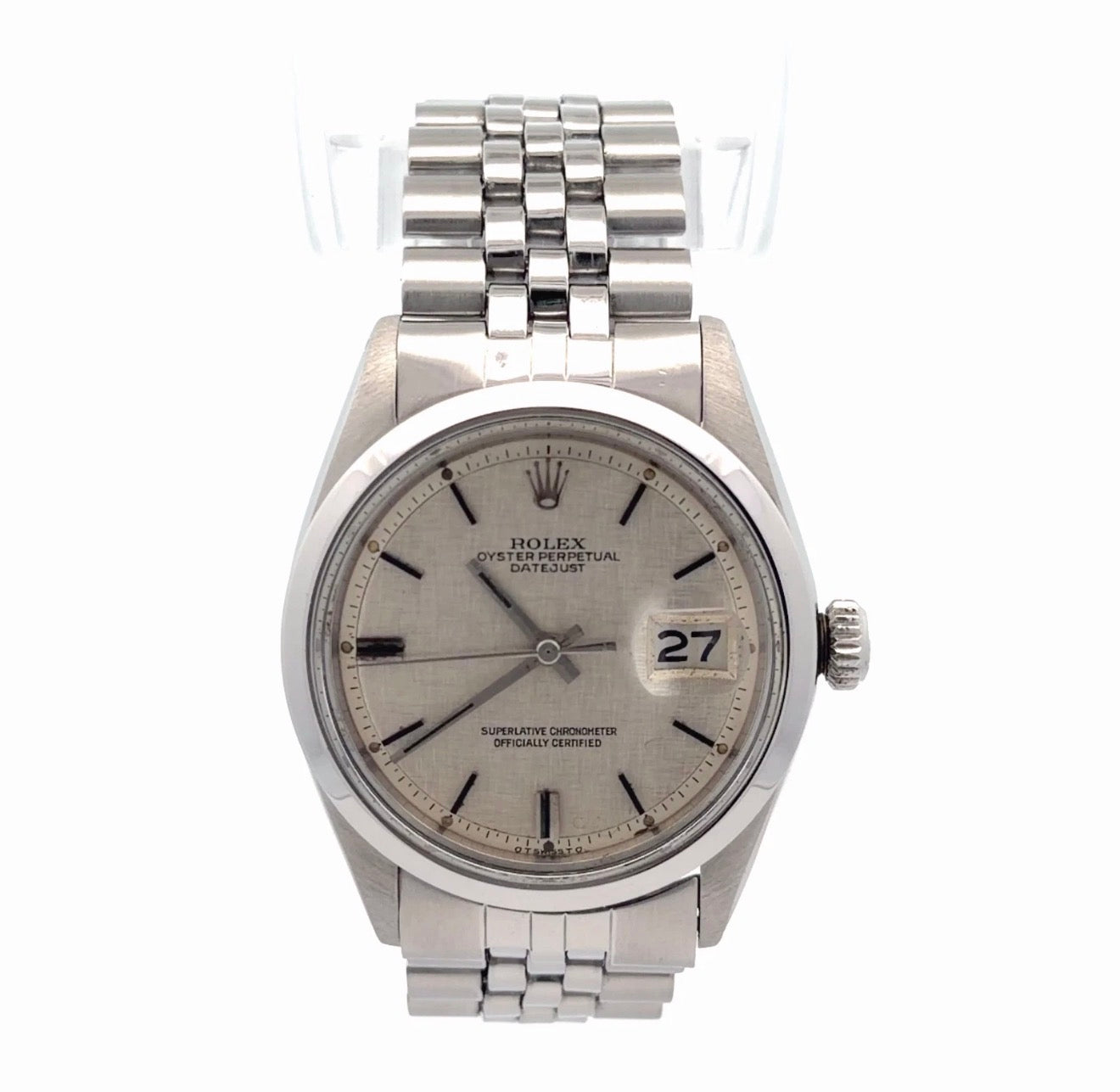 Rolex Vintage 36mm Datejust 1600 Jubillee Bracelet - NOT WATERPROOF