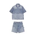 LV Denim Shorts Set