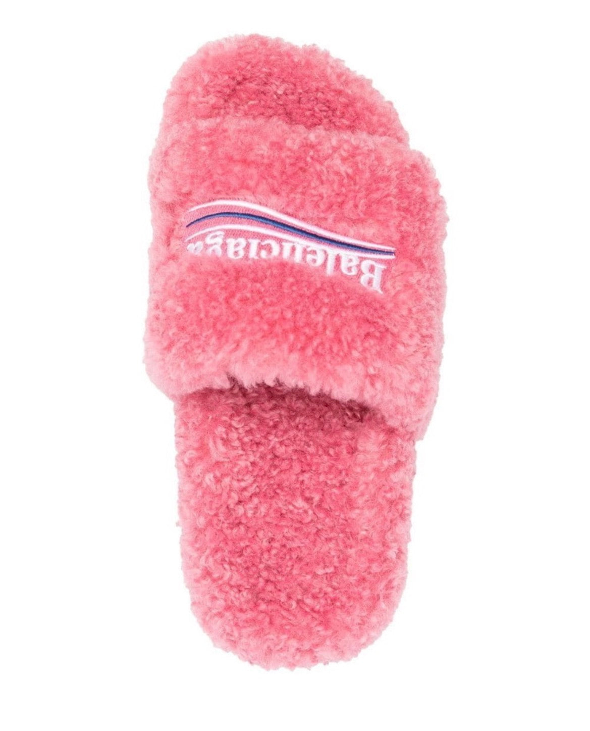 Balenciaga Womens Furry Slides 'Sweet Pink'