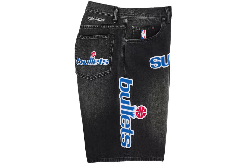 Supreme Mitchell & Ness Washington Bullets Baggy Denim Short