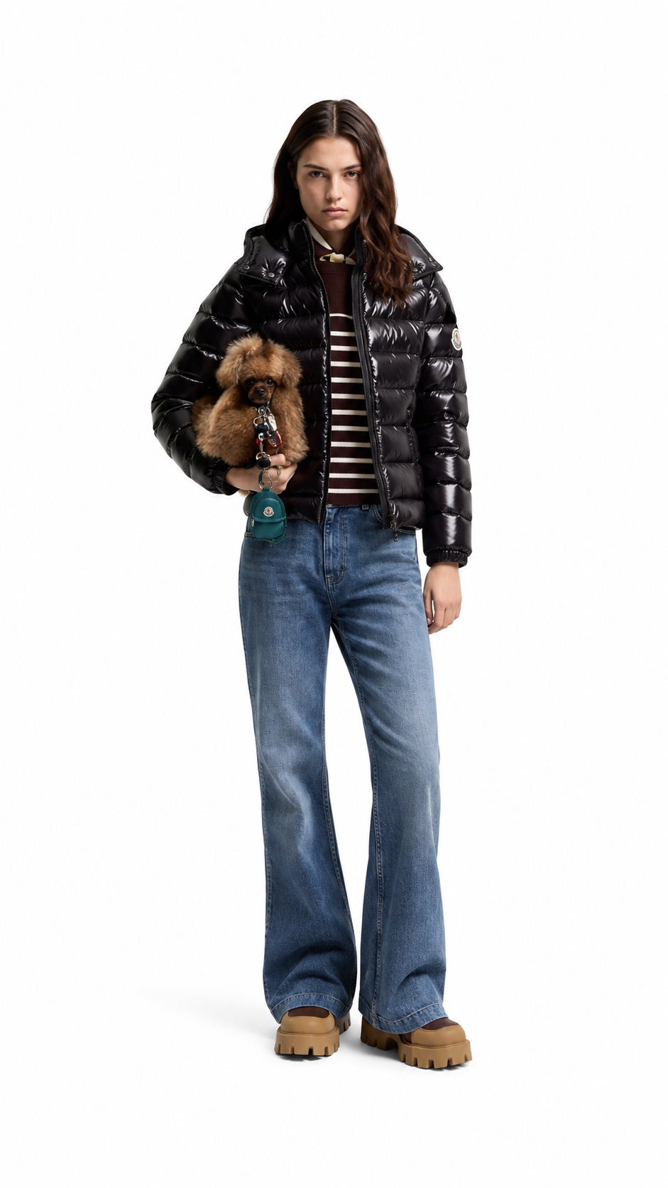 Moncler Bady Hooded Short Down Jacket