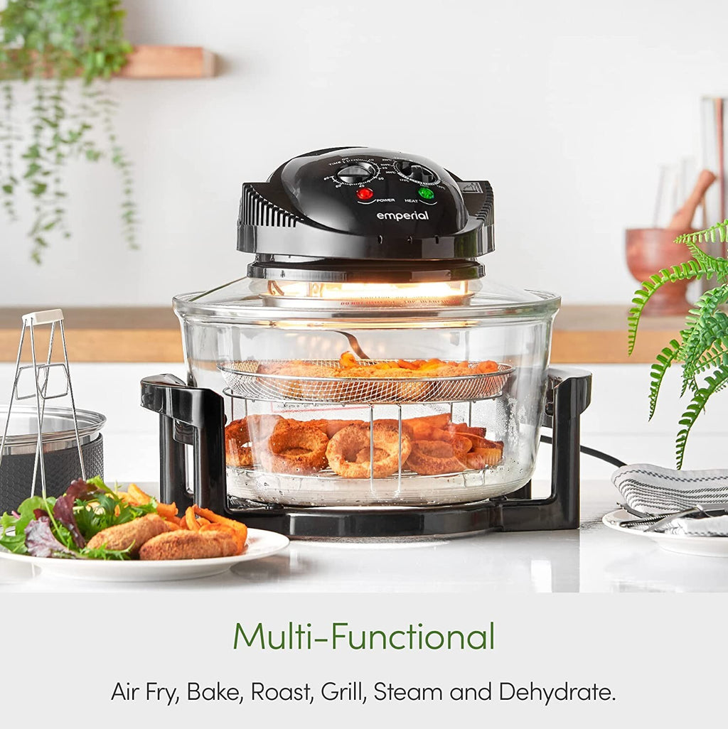 Emperial Halogen Oven Air Fryer 17L Accessories Timer Low Fat Healthy Oil Free - New 🏴