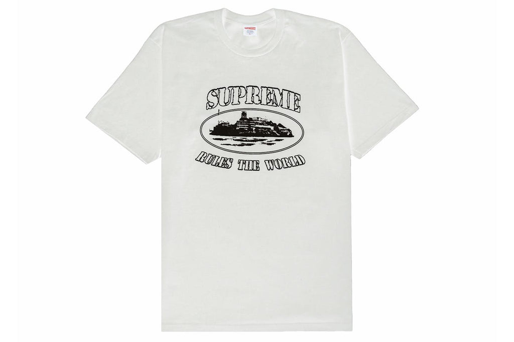 Supreme x Corteiz White Rule The World Tee - L