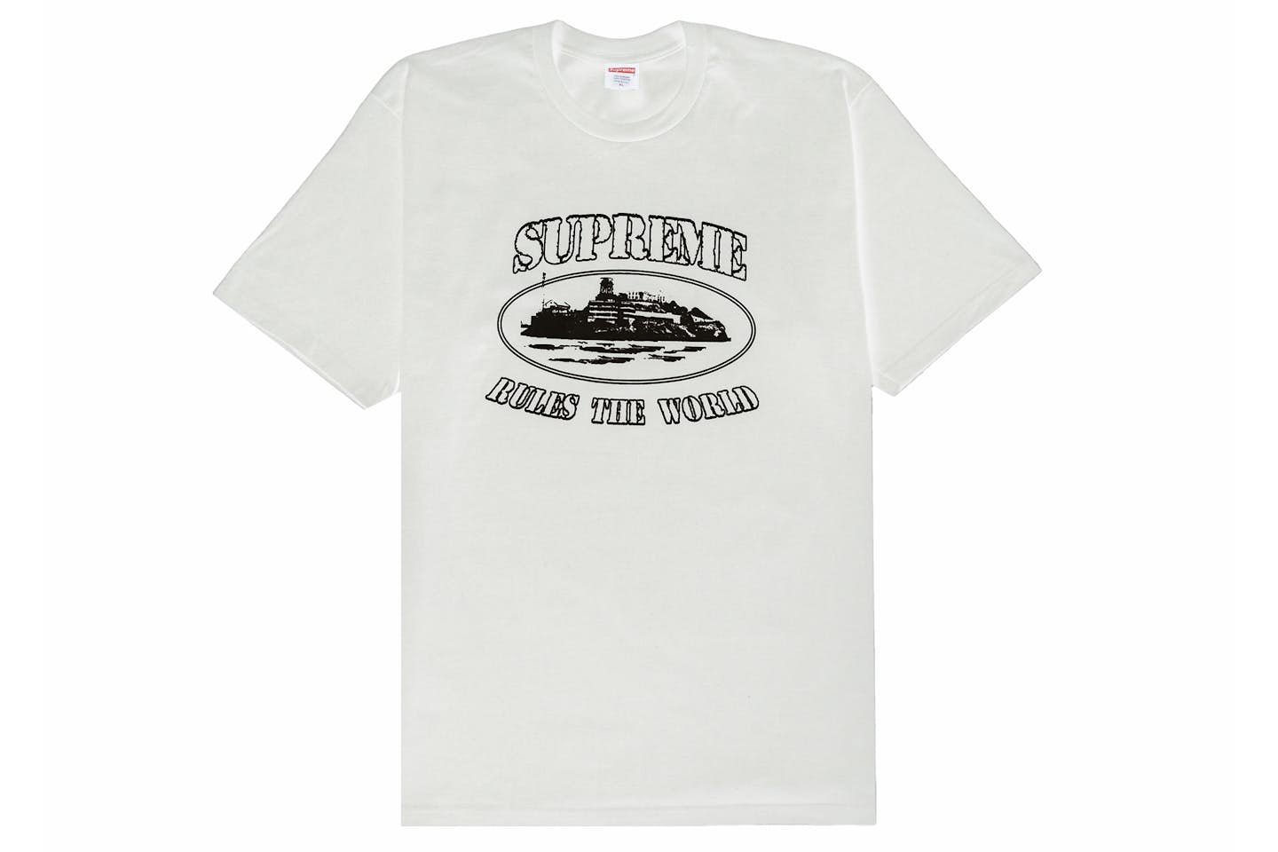 Supreme x Corteiz White Rule The World Tee - L