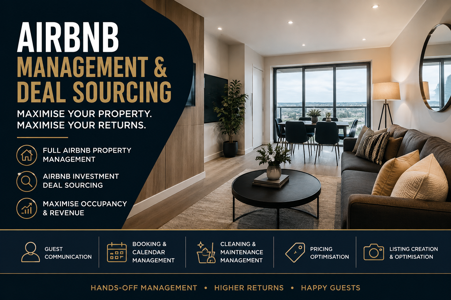 Airbnb Property Management & Deal Sourcing | Maximise Your Rental Income