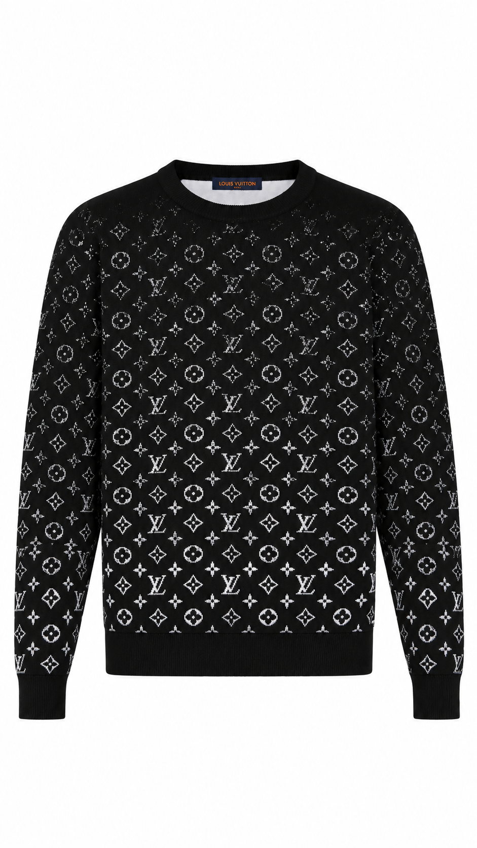 LVSE Monogram Degrade Crewneck - Black