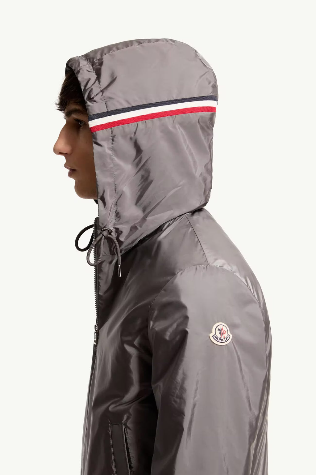 Moncler Grimpeurs Hooded Windbreaker Jacket Grey