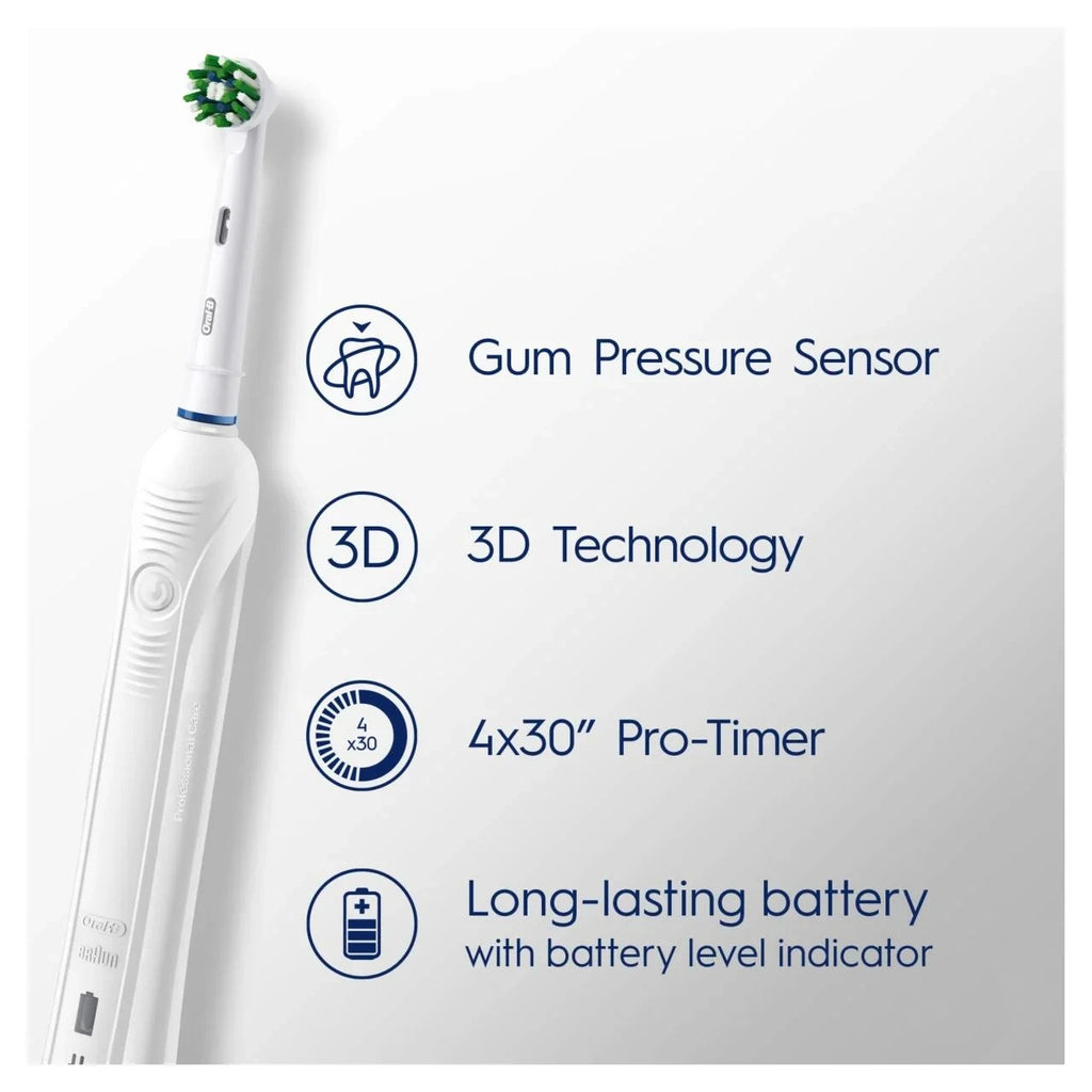 Oral B Pro 1, 680 Cross Action Rechargeable Electric Toothbrush with Travel Case - new 🏴