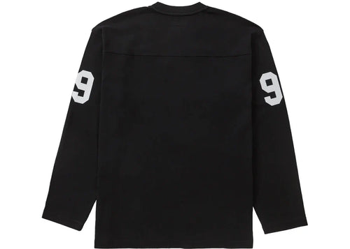 SUPREME 99 LONG SLEEVE FOOTBALL TOP BLACK ✓ – Azza Exclusive
