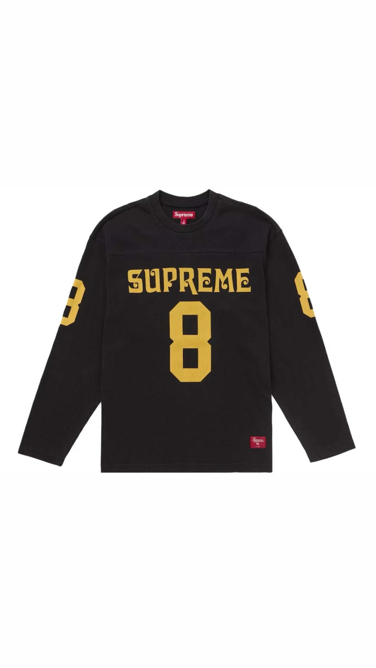 SUPREME AFFILIATED L/S FOOTBALL TOP BLACK