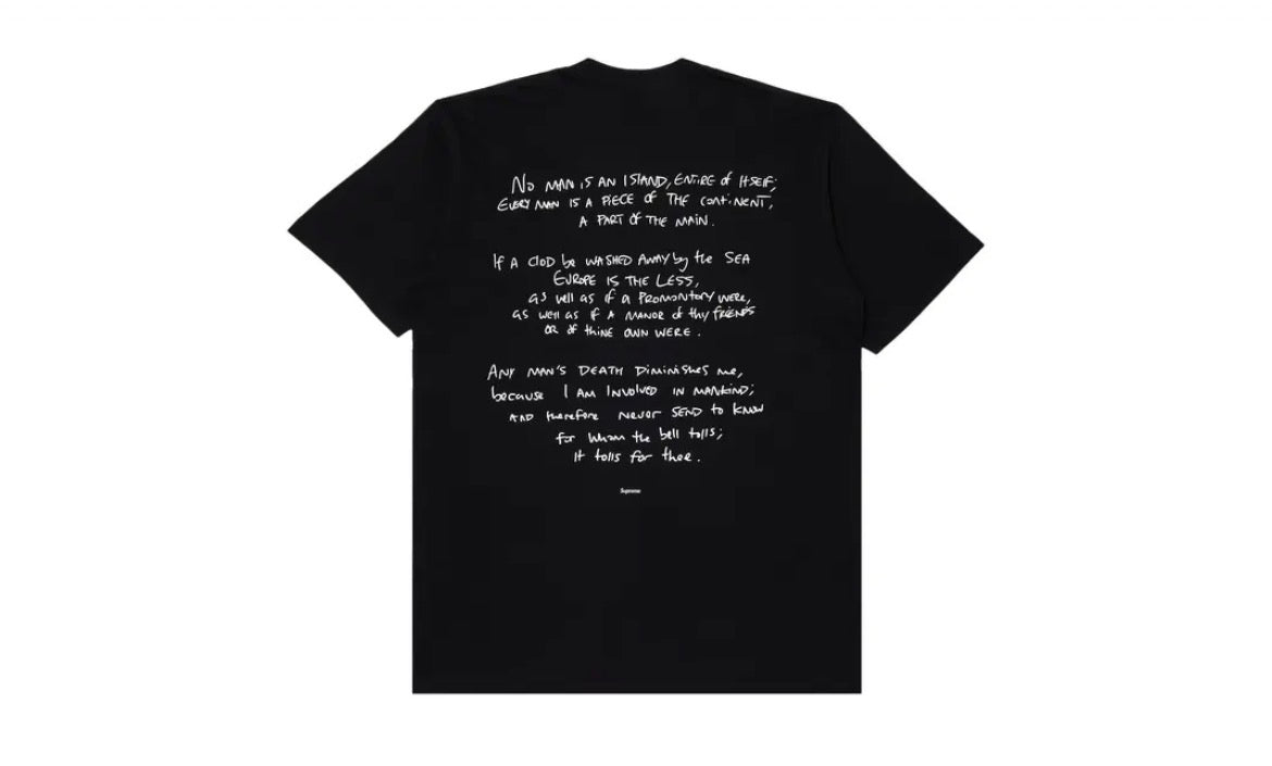 Supreme x Corteiz Black Rules The World Tee - M