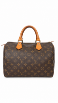 Louis Vuitton Speedy 30 Brown Monogram Handbag- Authenticity Guaranteed