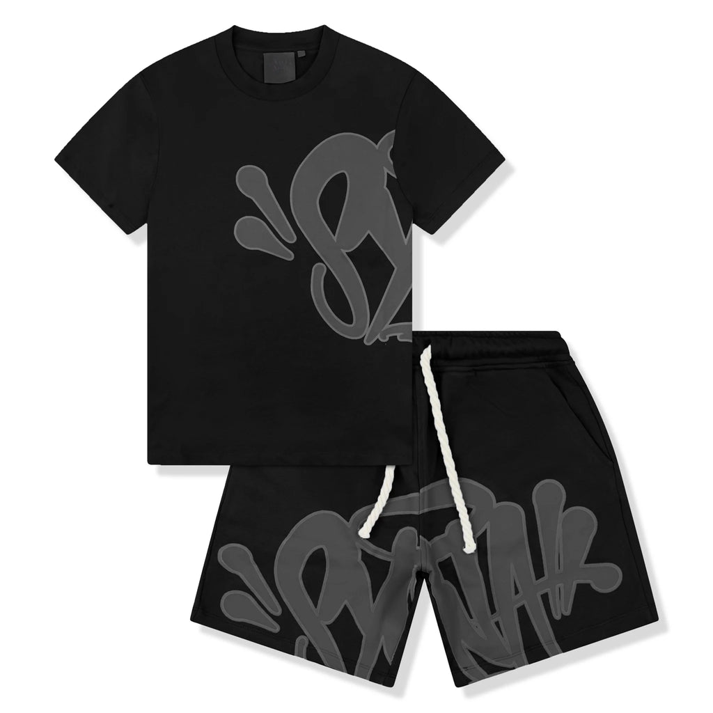 Syna*Retro Short Sleeve T-shirt Top Shorts Outfit Set - New 🏴