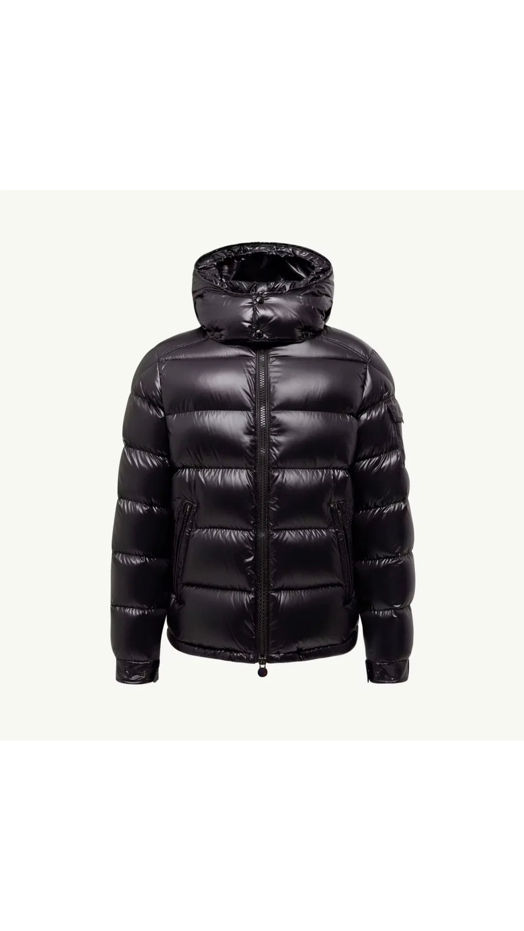 “SALE” Moncler Maya Black Hooded Short Down Jacket - Multiple Sizes