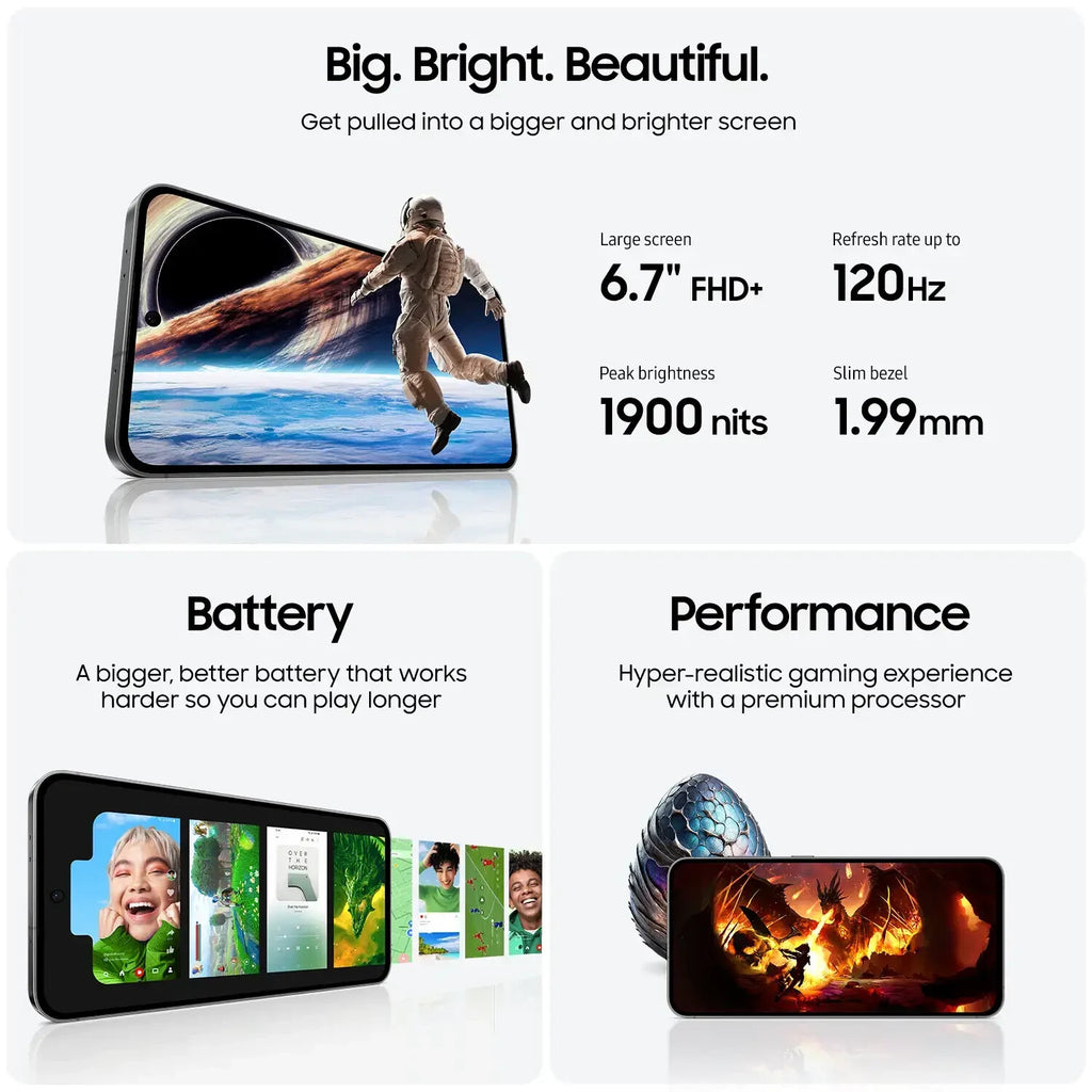 Samsung Galaxy S24 FE 5G - 128GB - Unlocked Android Smartphone Graphite - New 🏴