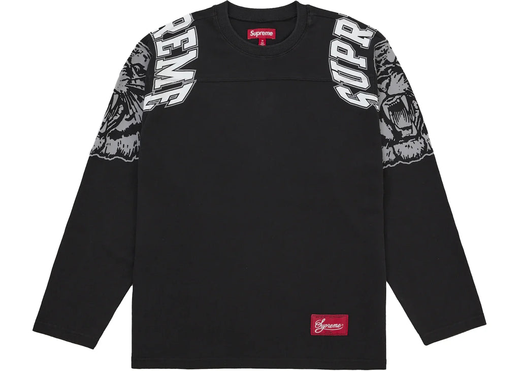Supreme Mascot L/S Football Top Black