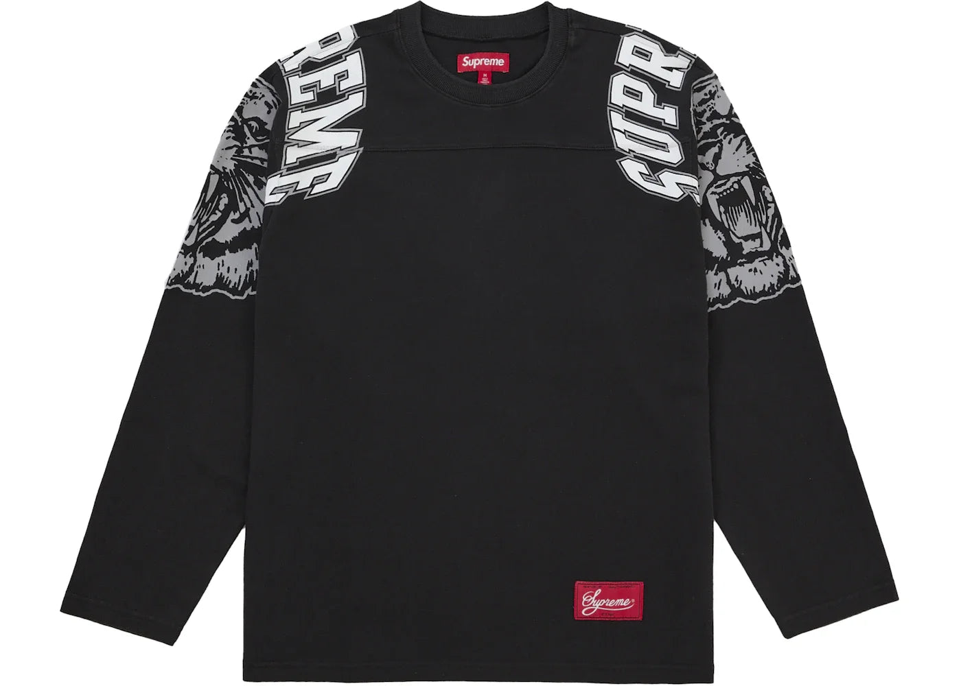 Supreme Mascot L/S Football Top Black