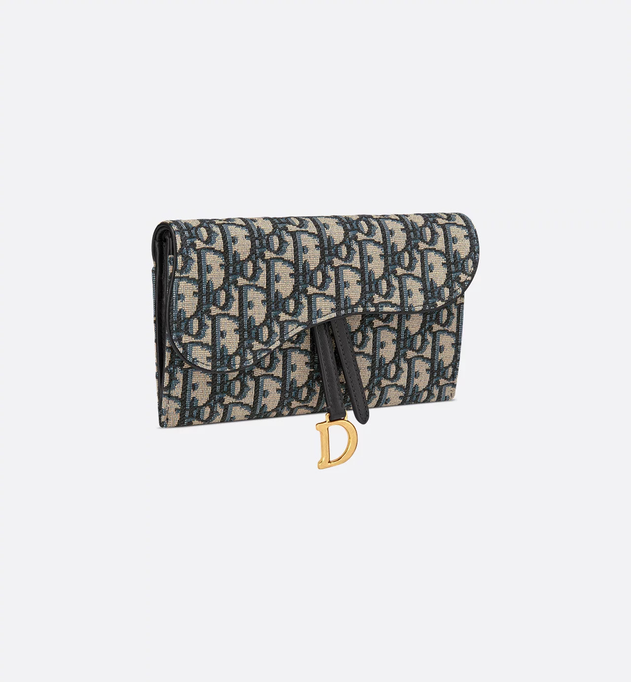 Small Saddle Pouch with Chain
Blue Dior Oblique Jacquard