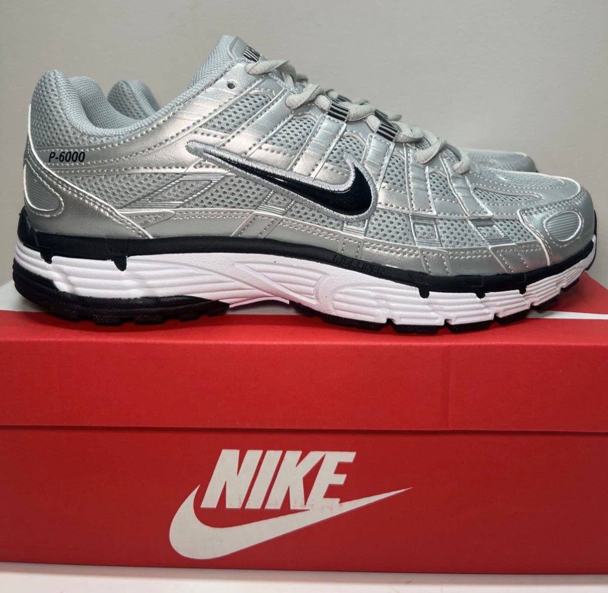 Nike P-6000 Silver Argent - All Sizes - Brand New⚫️