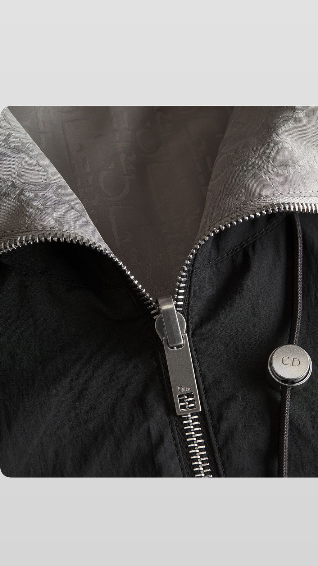 Dior Oblique Reversible Windbreaker Jacket Black