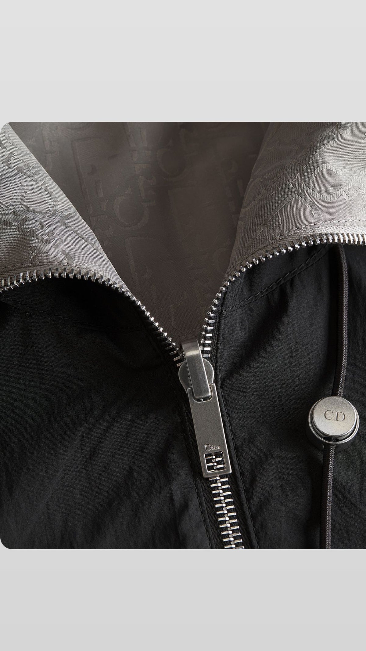 Dior Oblique Reversible Windbreaker Jacket Black