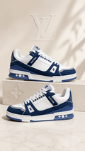 Louis Vuitton Sneakers White & Blue - Authenticity Guaranteed