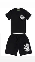 Denim Tears T Shirt And Shorts Set Black White✔️