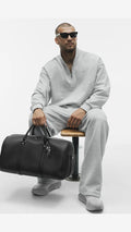 ‘SALE’ Alo Accolade 1/4 Zip Pullover “Grey” Straight Leg Tracksuit