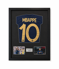 Professionally Framed Kylian Mbappé Signed
France Shirt with COA proof