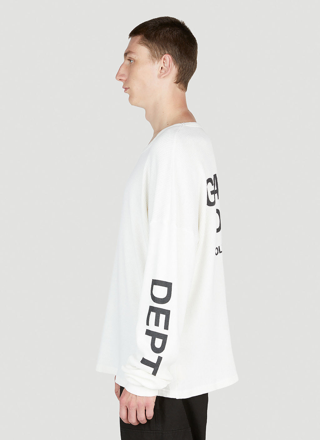 GALLERY DEPT. Logo Print Thermal Sweatshirt- Like new ⚪️