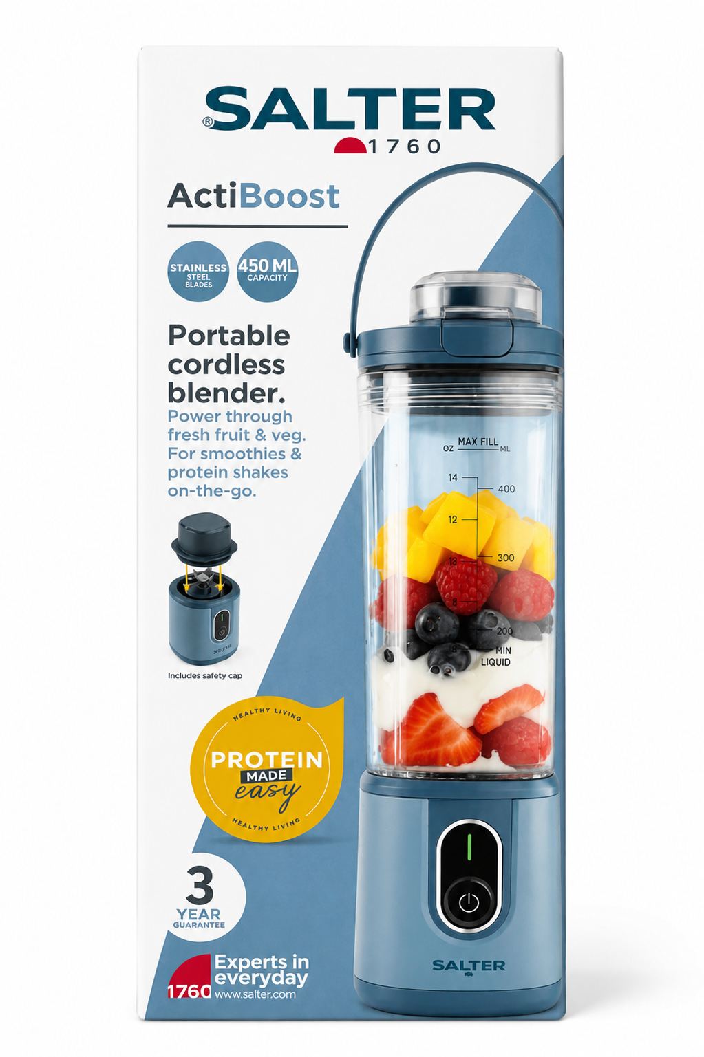 Slater Actiboost Portable Cordless Blender
