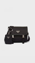 Prada Re-Nylon and Saffiano leather shoulder bag