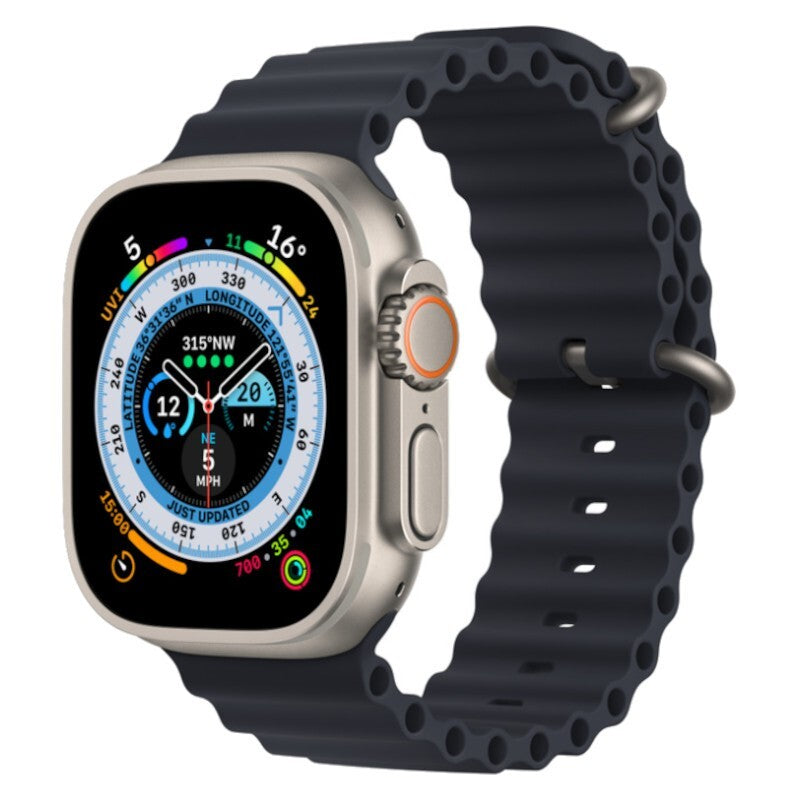 Apple Watch Ultra 49mm Titanium Case, GPS + LTE, Midnight Ocean Band - refurbished 🏴☑️