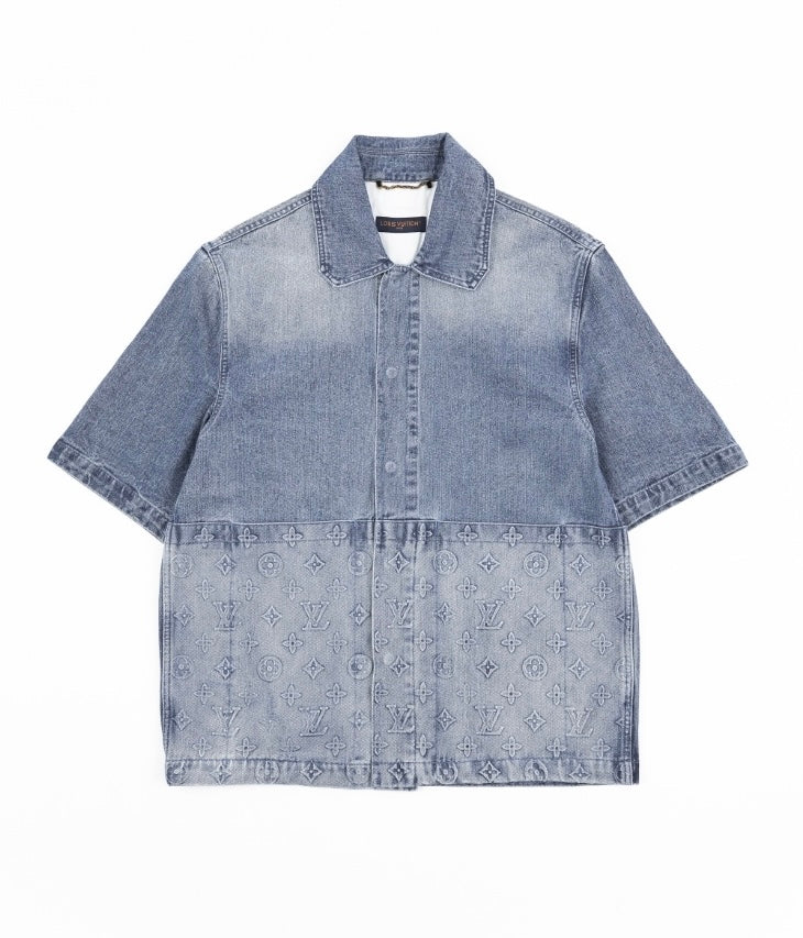 LV Denim Shorts Set