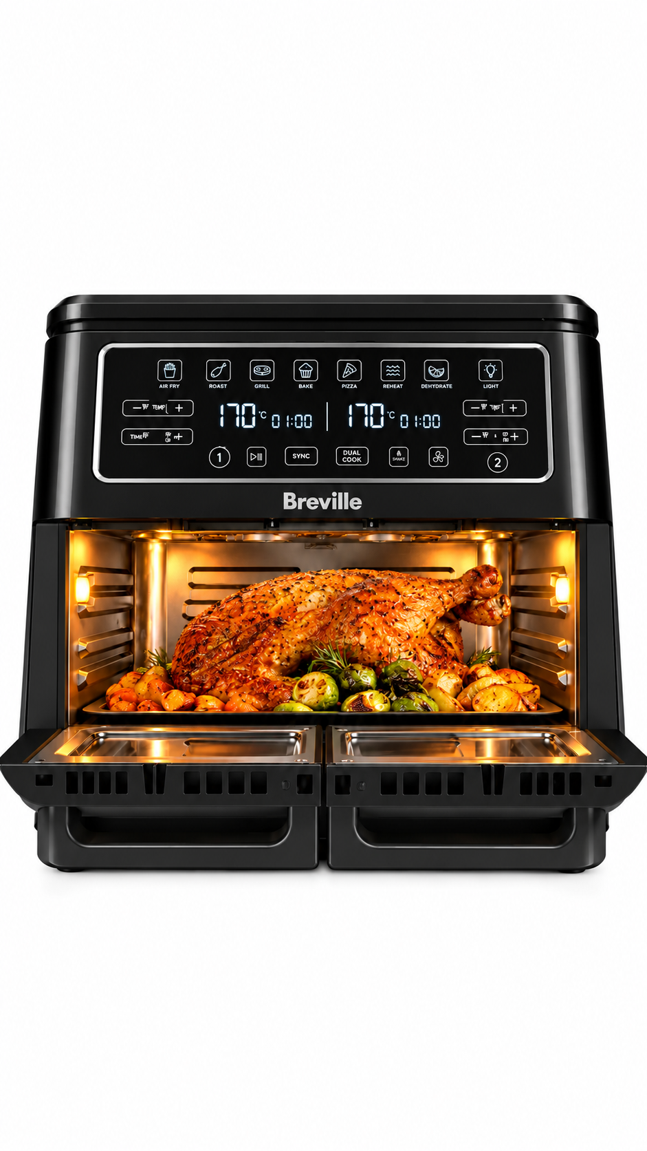 Breville VDF130 Air Fryer Free Standing Black