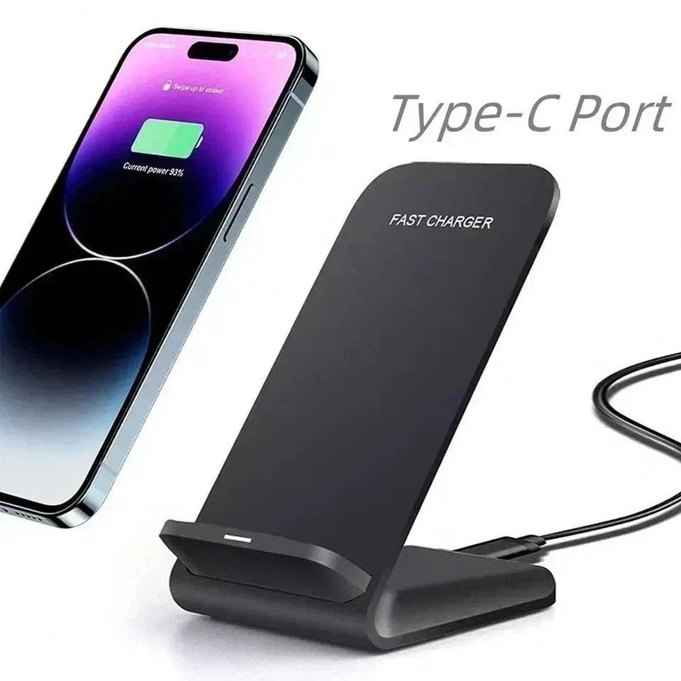 100W Fast Wireless Charger Stand Dock For Apple iPhone Samsung Android - New 🏴